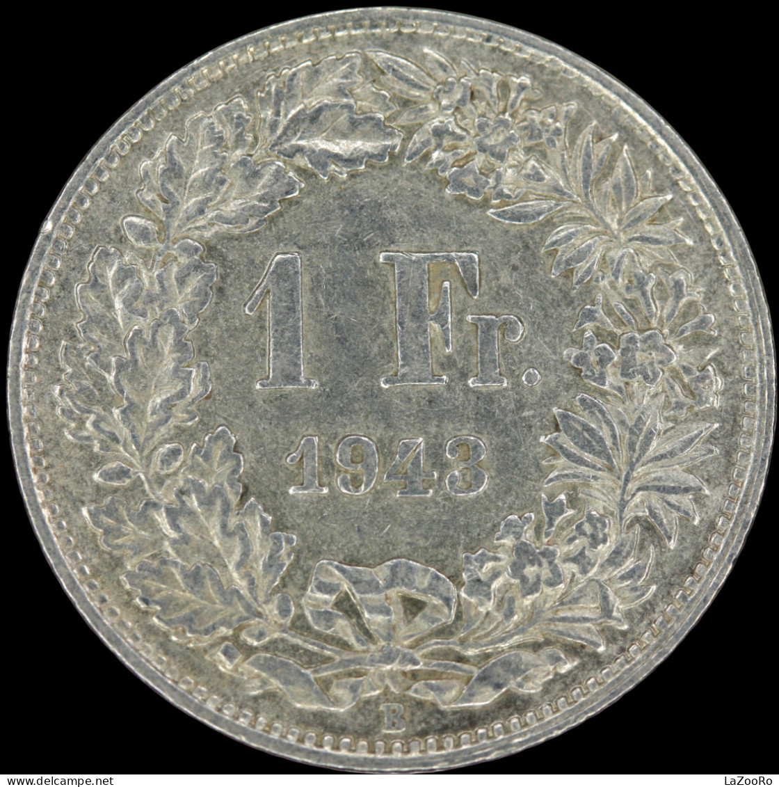 LaZooRo: Switzerland 1 Franc 1943 XF / UNC - Silver - 1 Franc