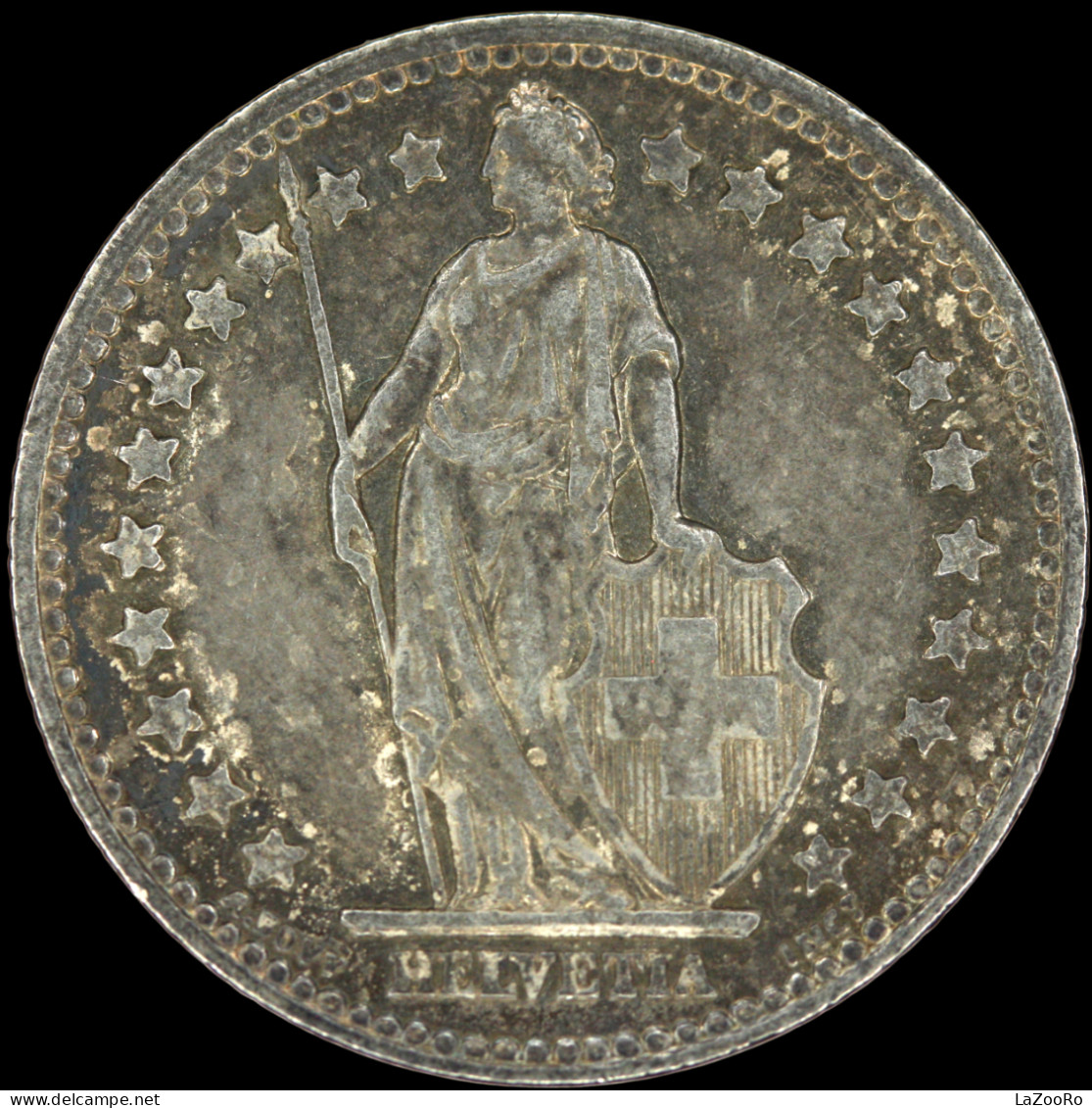 LaZooRo: Switzerland 1 Franc 1944 XF / UNC - Silver - 1 Franc