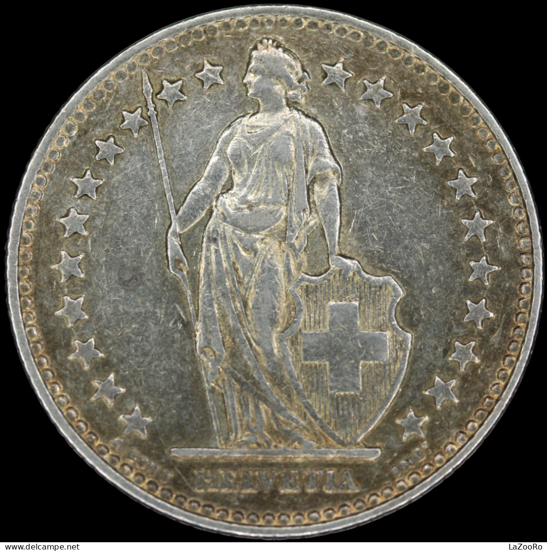 LaZooRo: Switzerland 2 Francs 1940 XF / UNC - Silver - 2 Francs