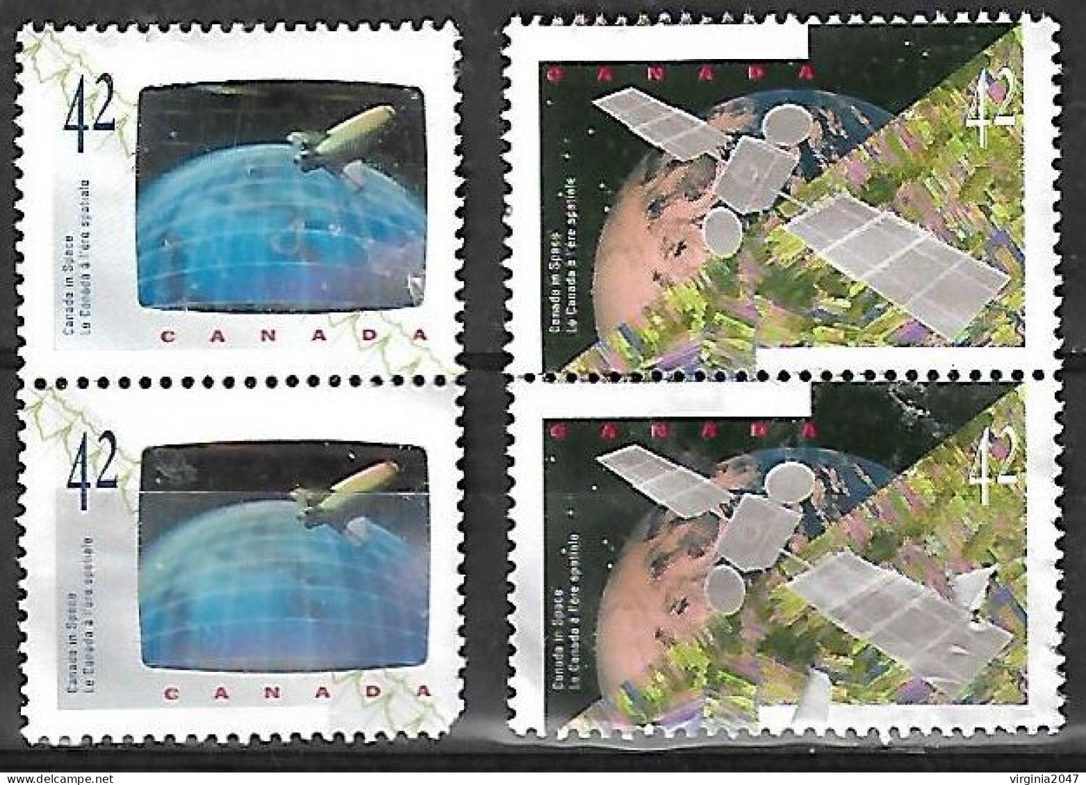 1992 Canada Investigacion Espacial 4v. Parejas - North  America