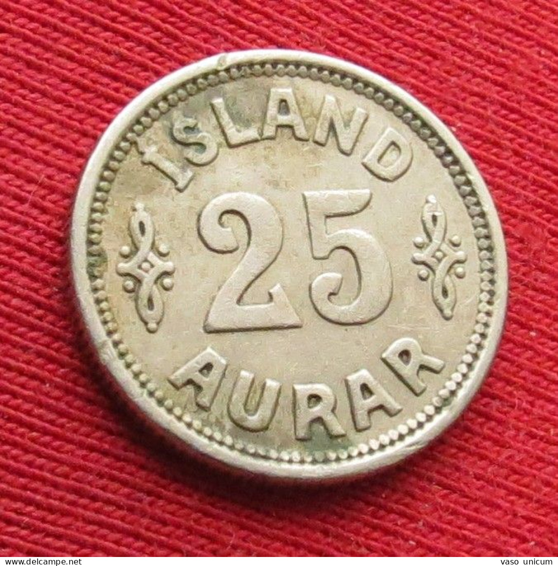 Iceland  25 Aurar 1933  Islande Islandia  Islanda - Islande