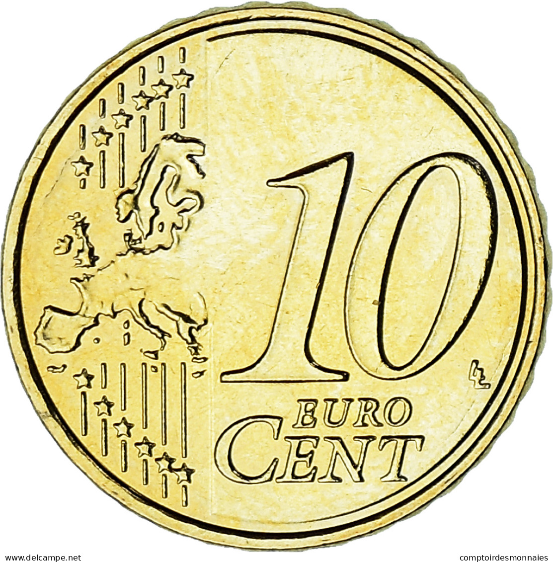 Malte, 10 Euro Cent, 2008, Paris, SPL+, Laiton, KM:128 - Malta