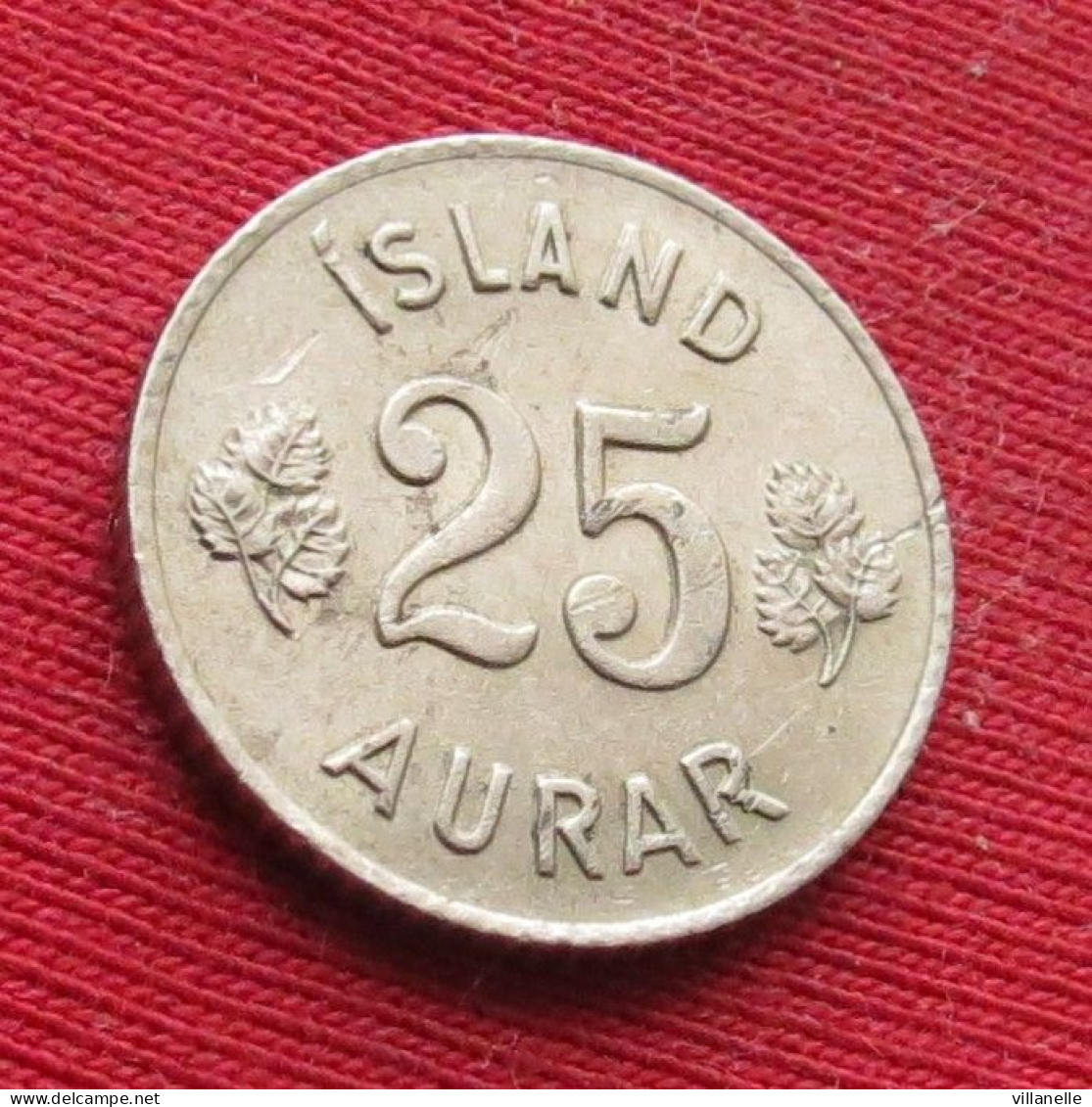 Iceland  25 Aurar 1967  Islandia Islande Island Ijsland W ºº - Islande