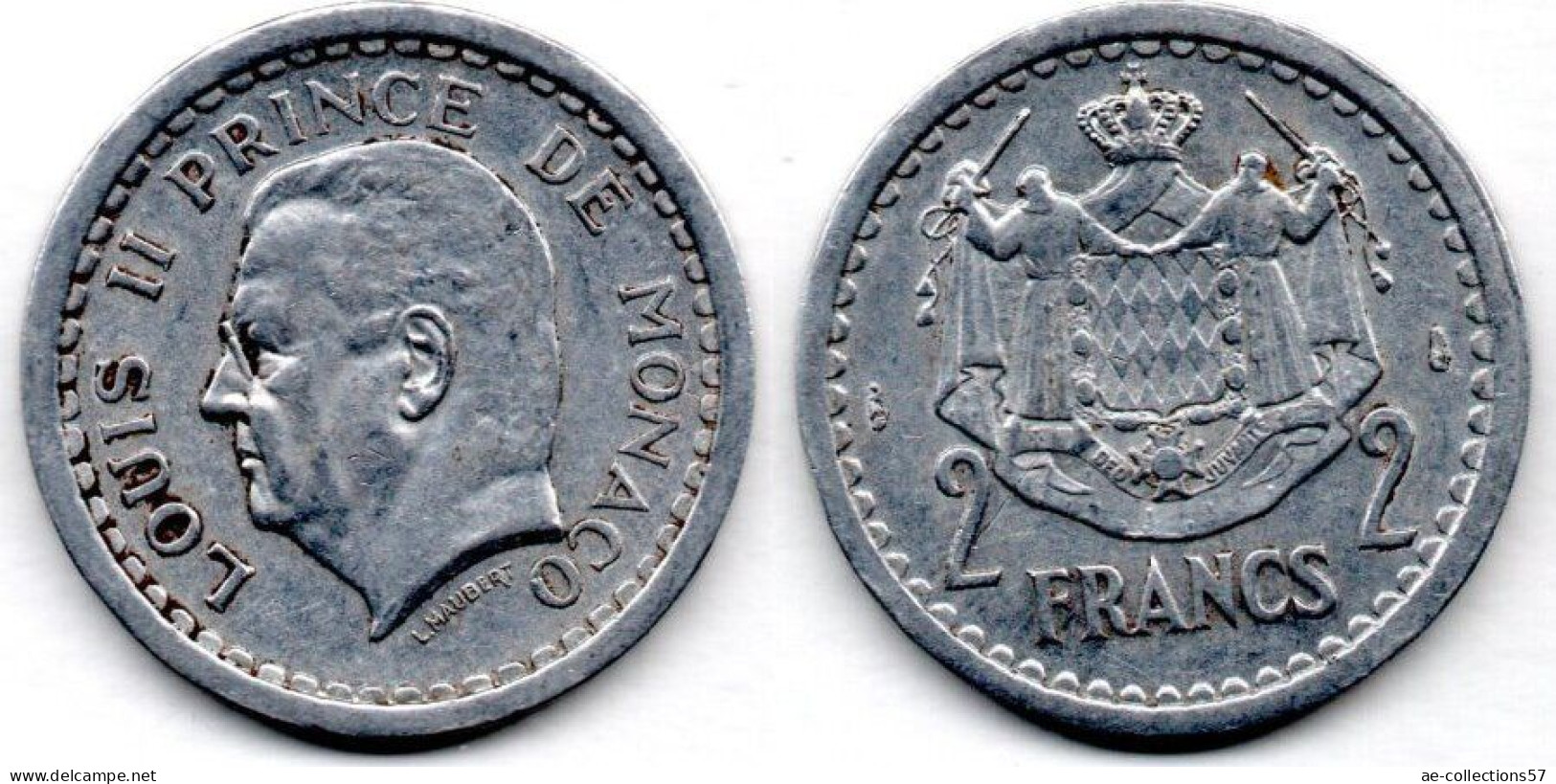 MA 24288 / Monaco 2 Francs 1943 TTB - 1960-2001 Francos Nuevos
