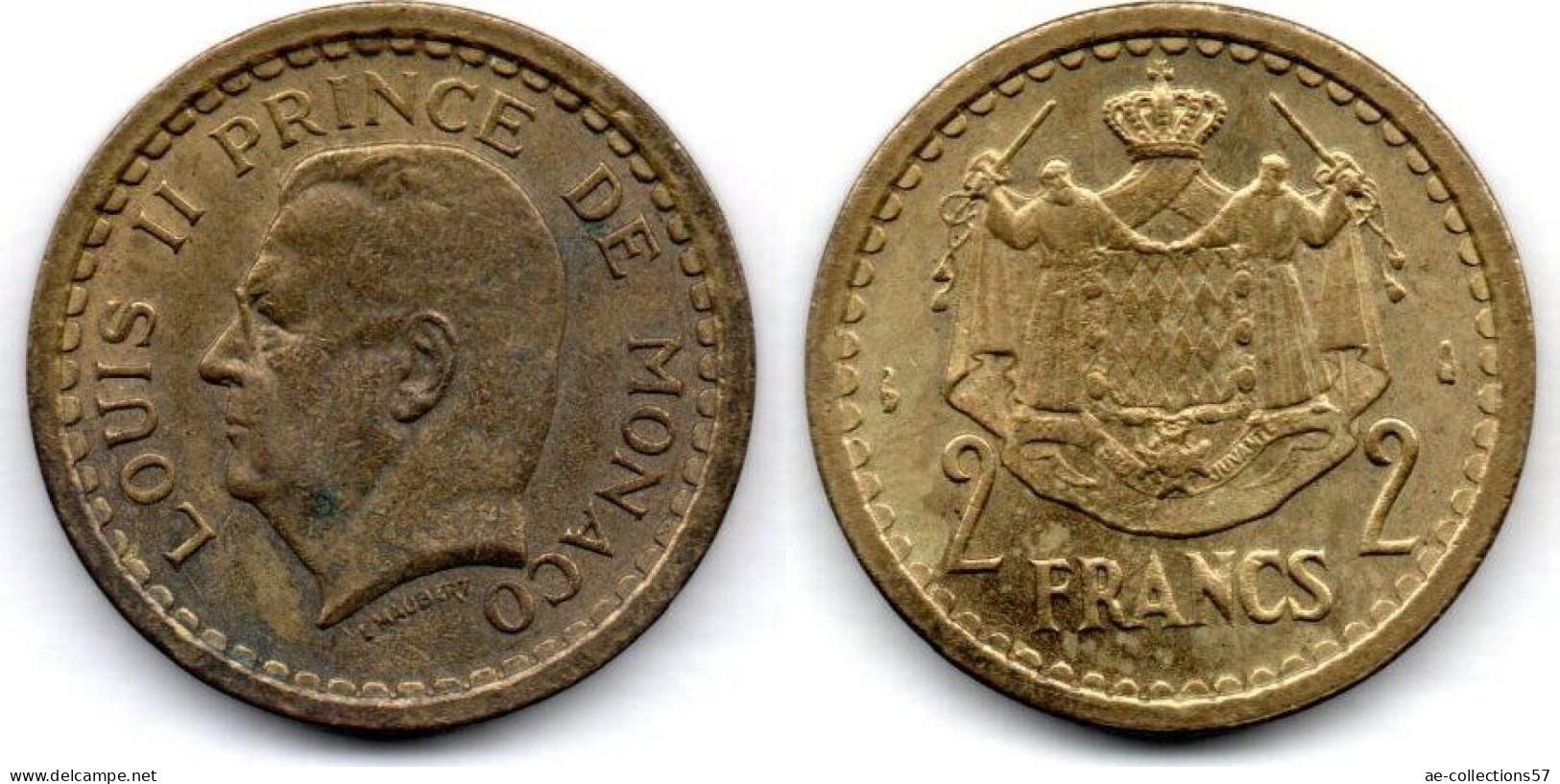 MA 24291 / Monaco 2 Francs 1943 TTB - 1960-2001 Nouveaux Francs