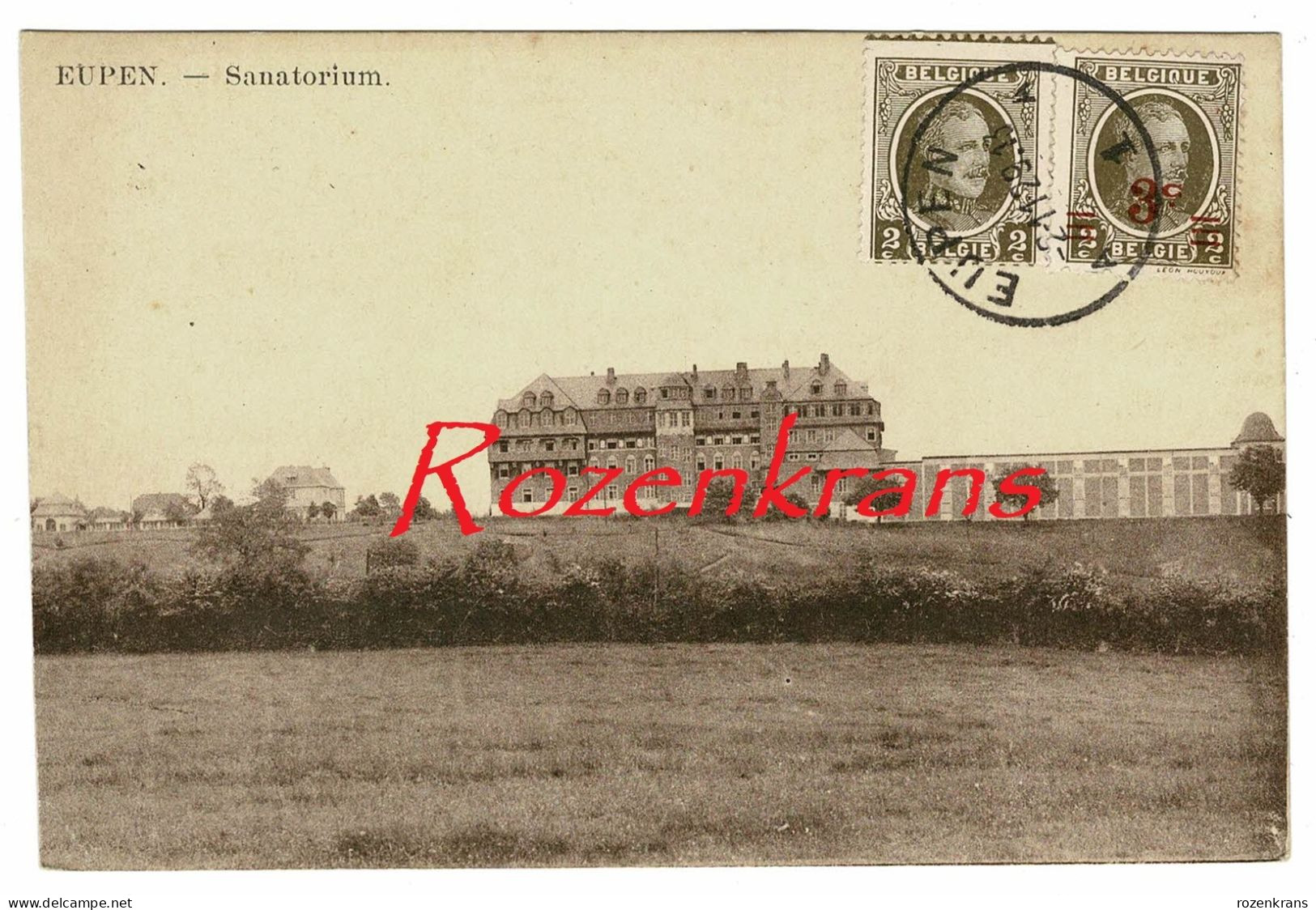 Eupen Luftkurort Sanatorium Overdruk 2 Cent 3 Cent Imes - Eupen