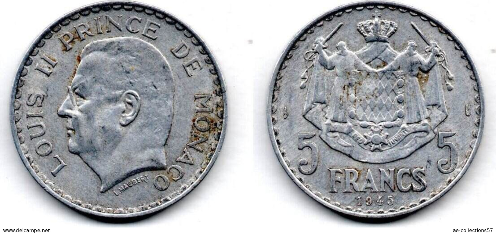 MA 24297 / Monaco 5 Francs 1945 TTB - 1960-2001 Francos Nuevos