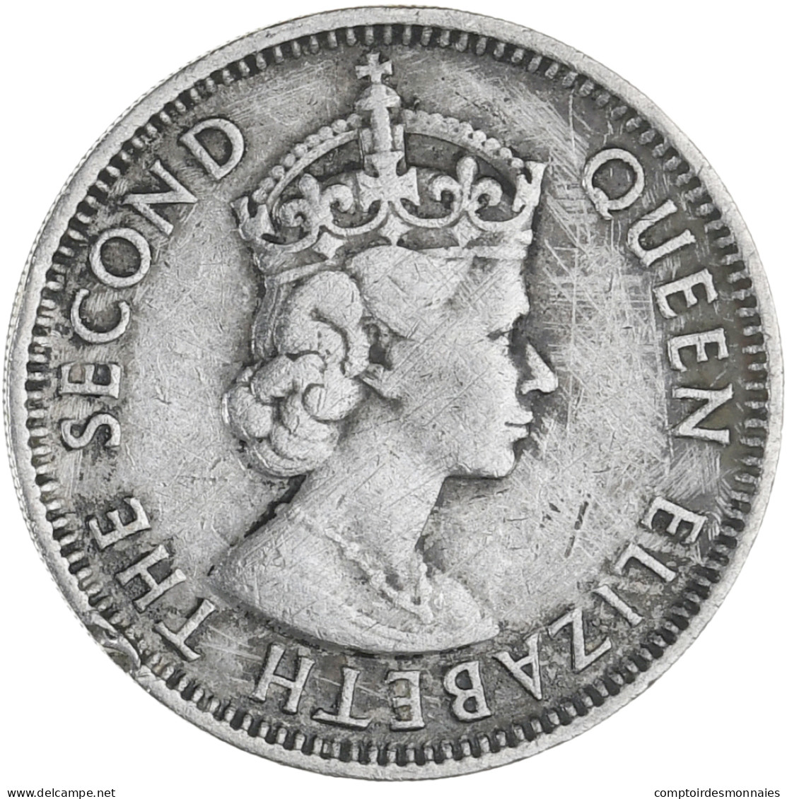 Monnaie, Maurice, Elizabeth II, 1/2 Rupee, 1978, TTB+, Cupro-nickel, KM:37.1 - Mauricio