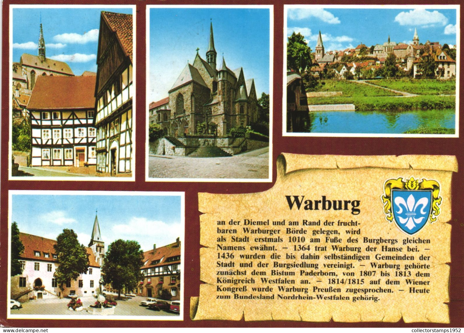 WARBURG, TOWN, WESTPHALIA, CHURCH, BUILDINGS, GERMANY - Warburg