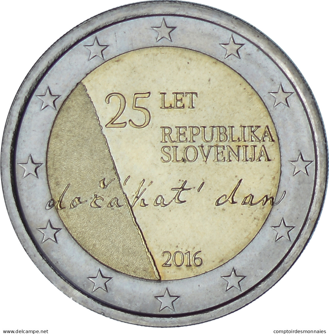 Slovénie, 2 Euro, 2016, SPL, Bimétallique - Slovénie