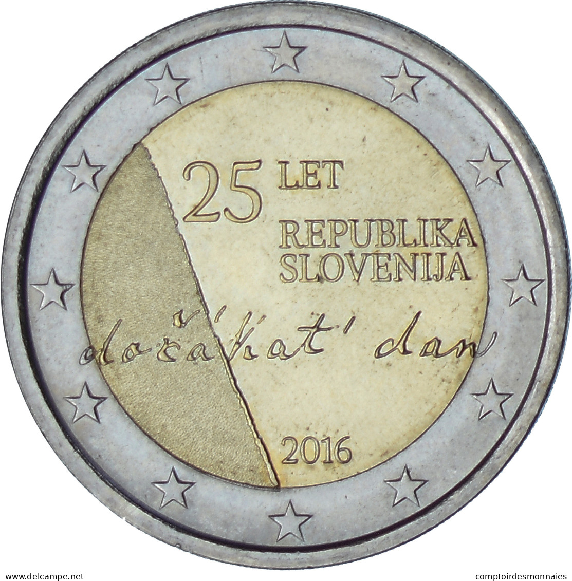 Slovénie, 2 Euro, 2016, SPL, Bimétallique - Slovenia