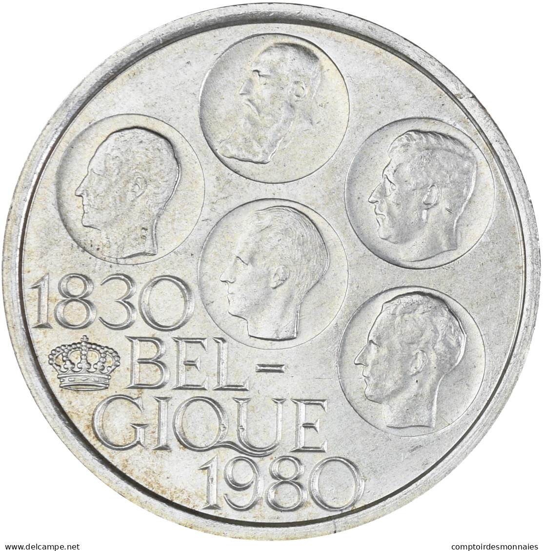 Monnaie, Belgique, 500 Francs, 500 Frank, 1980, Bruxelles, TTB+, Silver Clad - 500 Francs