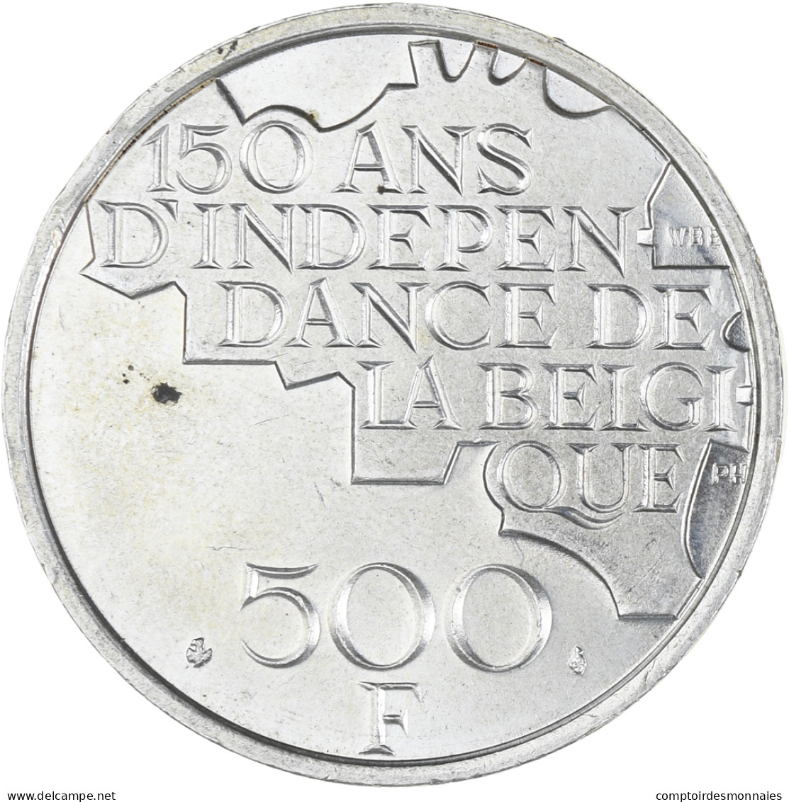 Monnaie, Belgique, 500 Francs, 500 Frank, 1980, Bruxelles, TTB+, Silver Clad - 500 Francs