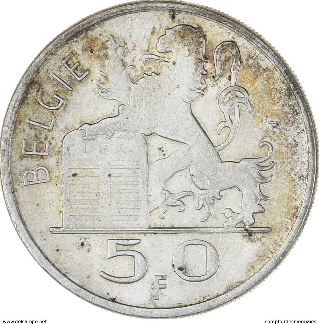 Monnaie, Belgique, 50 Francs, 50 Frank, 1950, TTB, Argent, KM:137 - 50 Franc