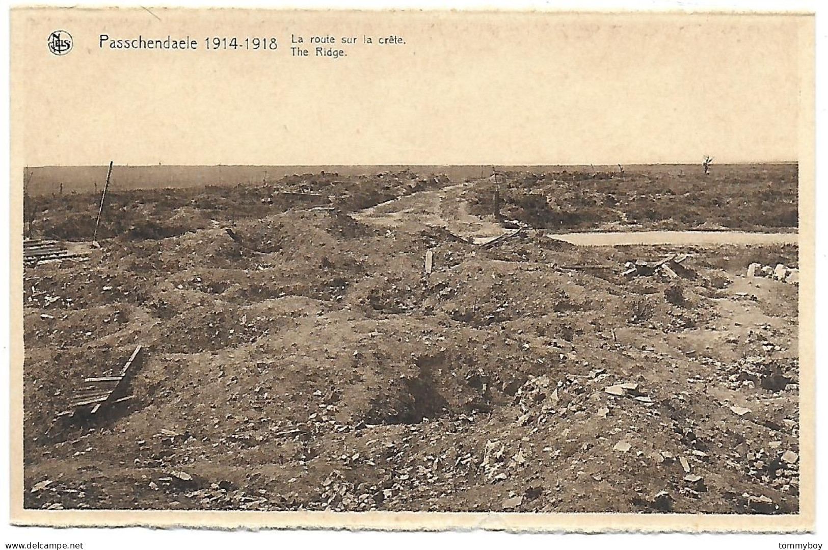 CPA Passchendaele, La Route Sur La Crête - Zonnebeke