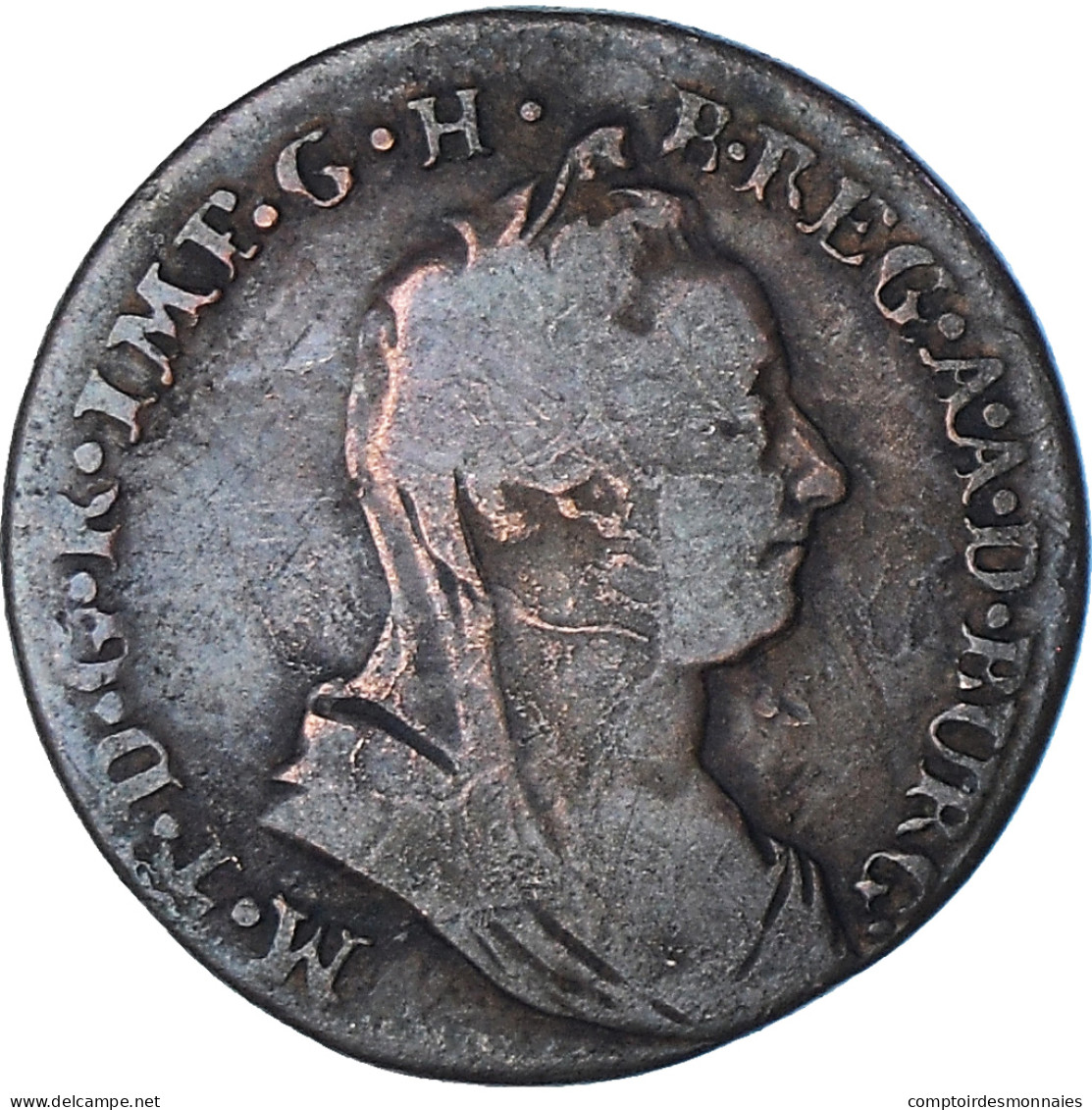 Monnaie, Pays-Bas Autrichiens, Maria Theresa, Liard, Oord, 1777, Bruxelles, TB+ - Otros & Sin Clasificación