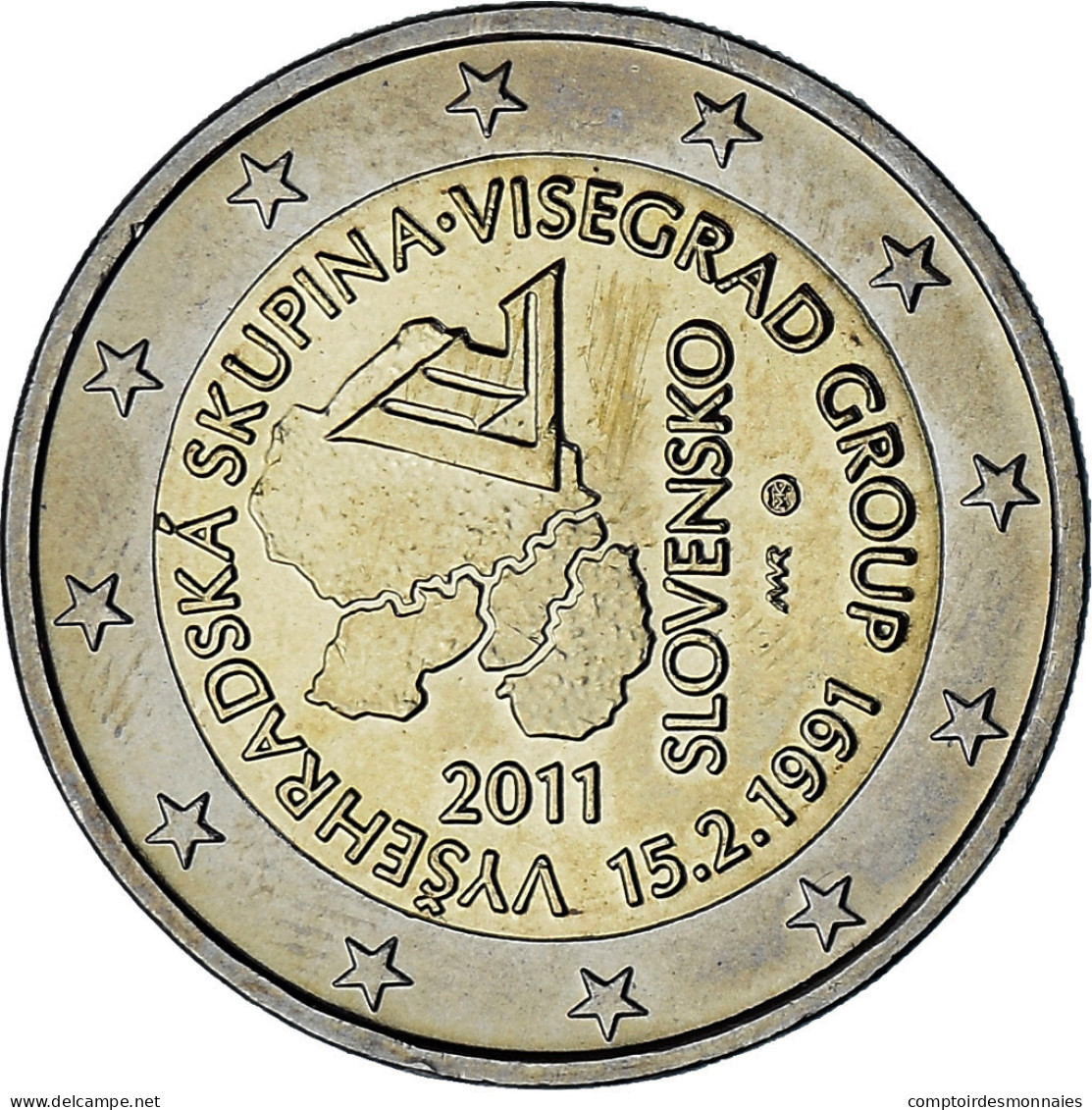 Slovaquie, 2 Euro, 2011, Kremnica, SPL, Bimétallique, KM:114 - Eslovaquia