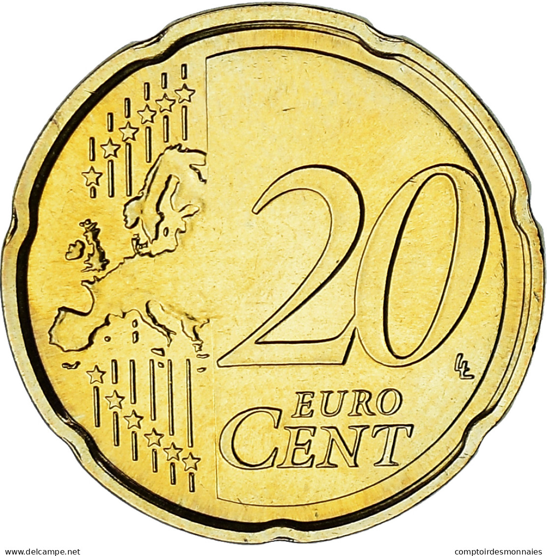 Malte, 20 Euro Cent, 2008, Paris, SPL+, Laiton, KM:129 - Malta