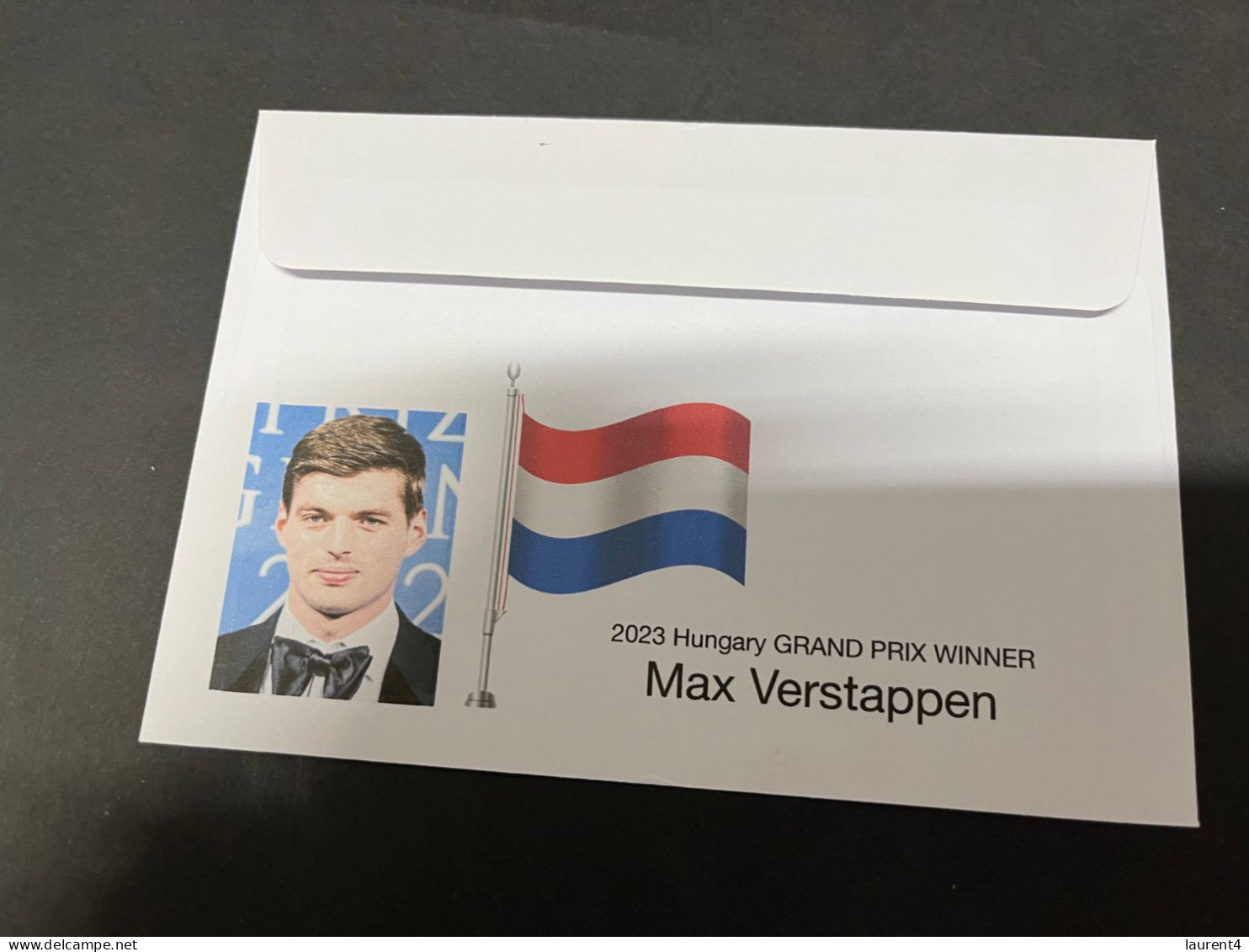 30-8-2023 (3 T 39) Formula One - 2023 Hungary Grand Prix - Winner Max Verstappen (23 July 2023) OZ Stamp - Autres & Non Classés