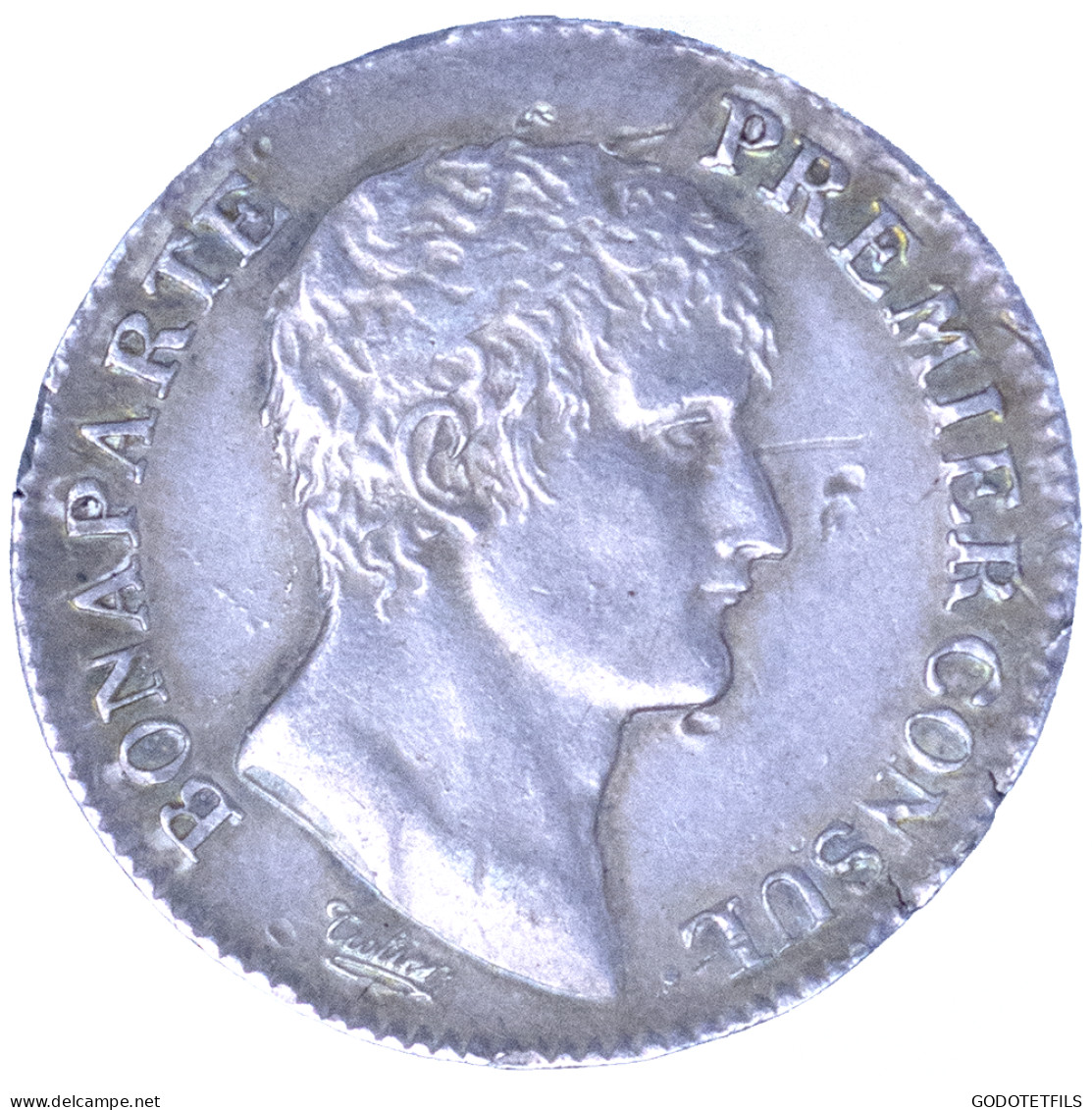 Bonaparte Premier Consul-1 Franc AN 12 (1803) Paris - 1 Franc