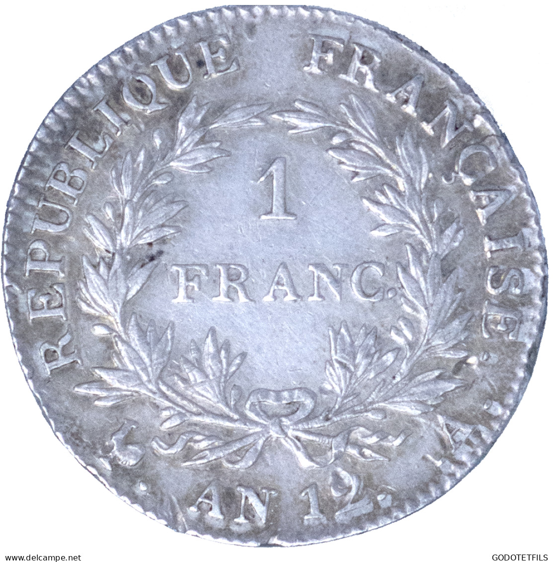 Bonaparte Premier Consul-1 Franc AN 12 (1803) Paris - 1 Franc