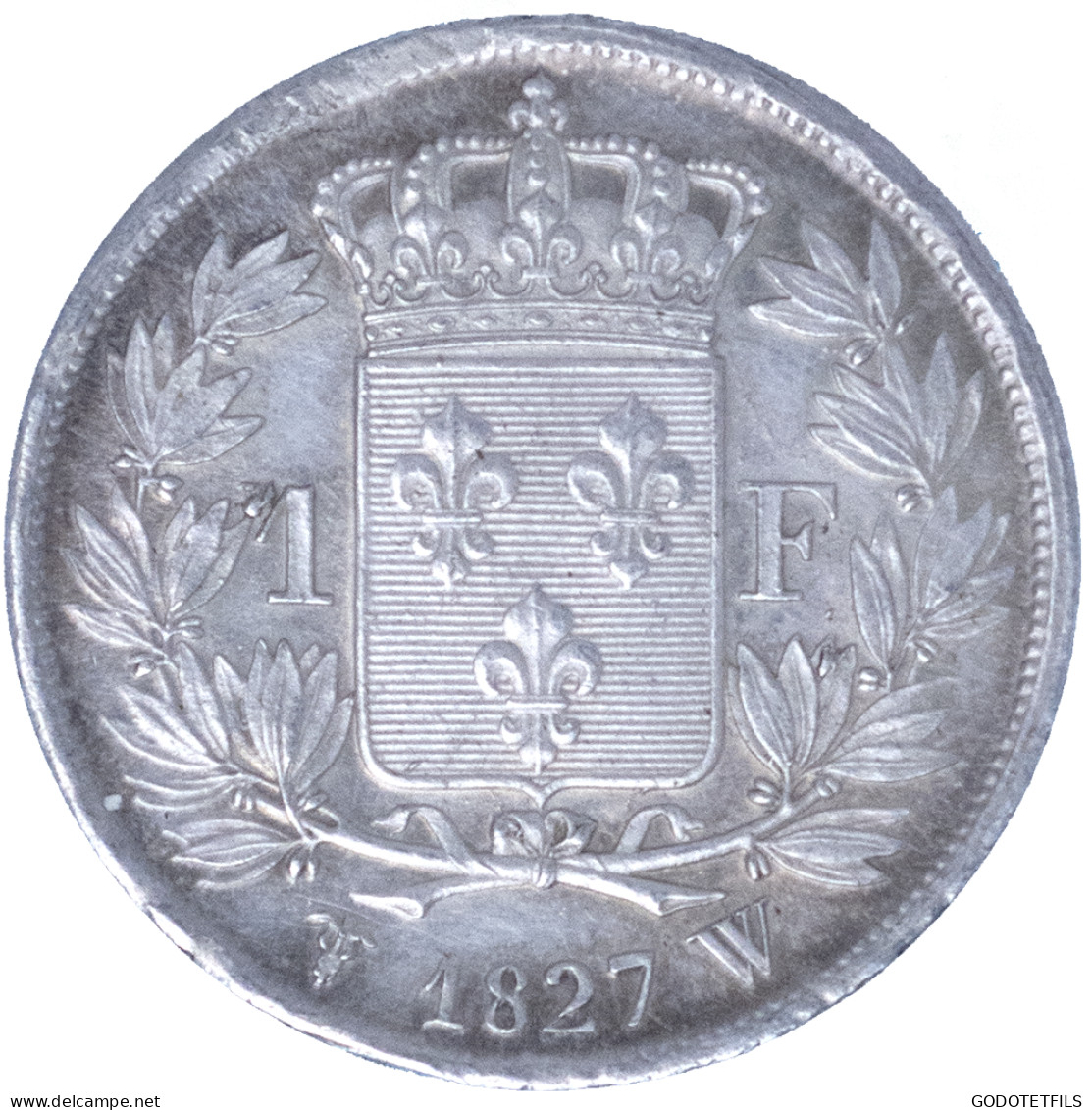 Charles X-1 Franc 1827 Lille - 1 Franc