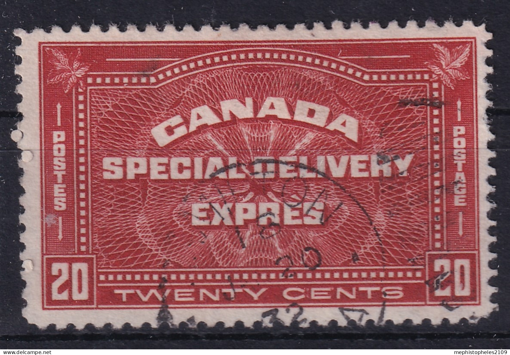 CANADA 1930 - Canceled - Sc# E4 - Special Delivery Expres - Eilbriefmarken