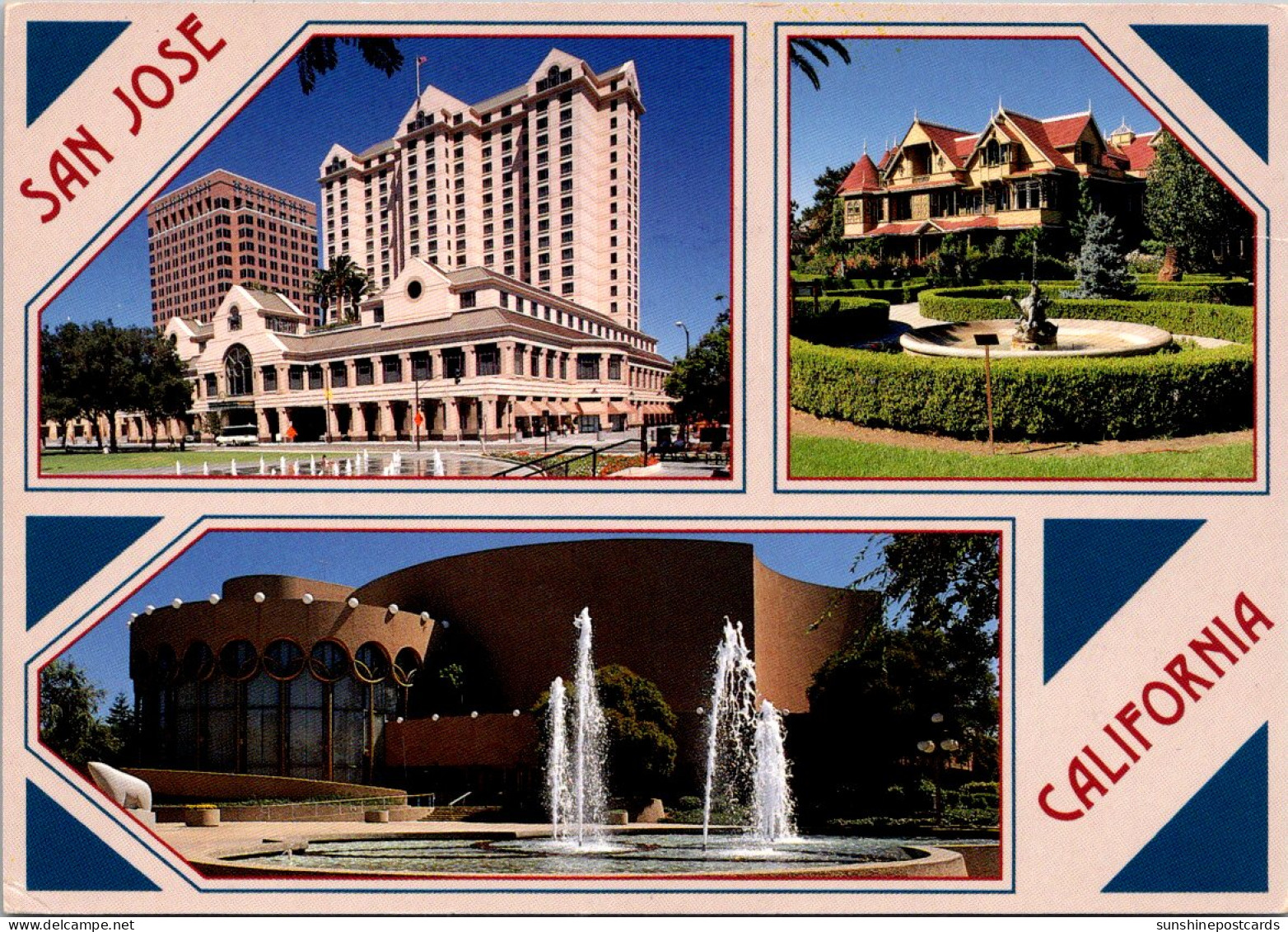 California San Jose Multi View Fremont Hotel Winchester Mystery House And Performing Arts Center - San Jose