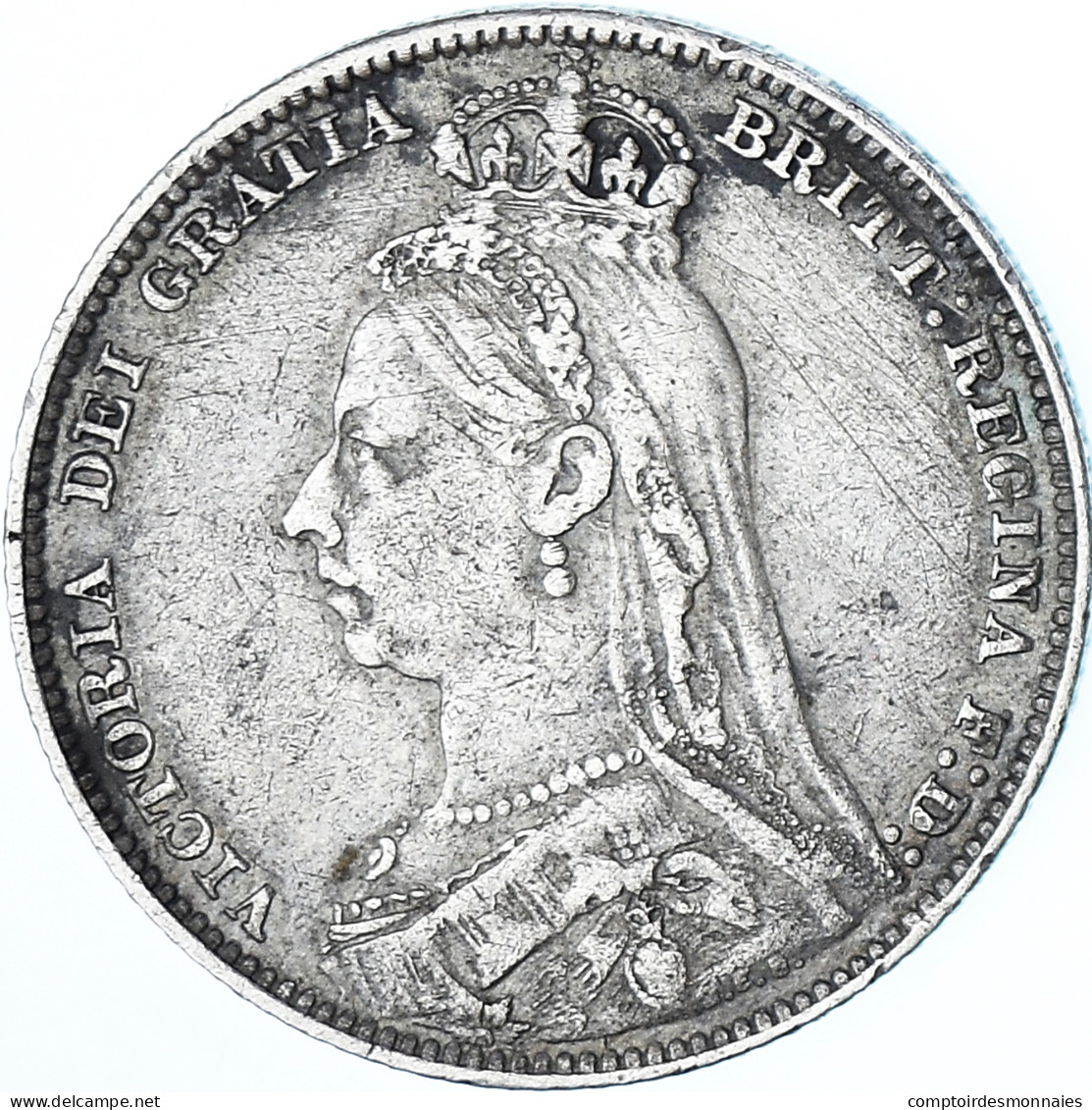 Monnaie, Grande-Bretagne, Victoria, Shilling, 1890, TB+, Argent, KM:774 - I. 1 Shilling