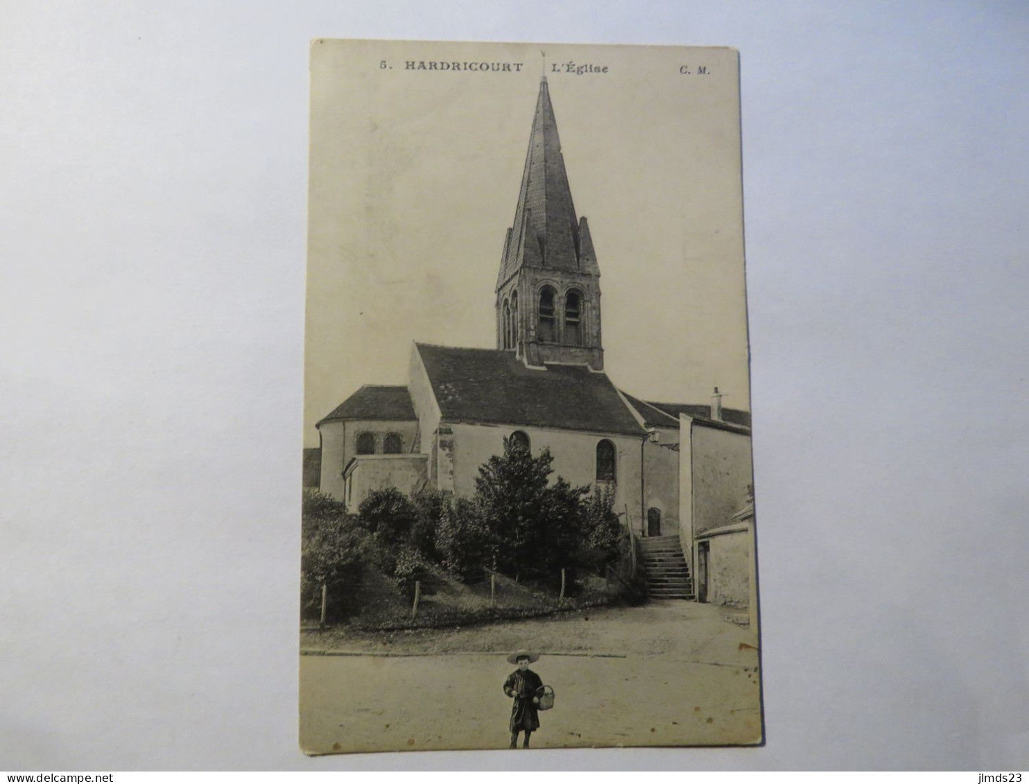 HARDRICOURT, YVELINES, L'EGLISE, CPA - Hardricourt