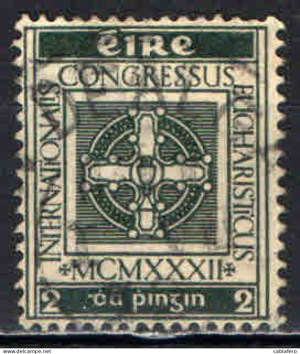 IRLANDA - 1932 - CONGRESSO EUCARISTICO INTERNAZIONALE - USATO - Gebraucht