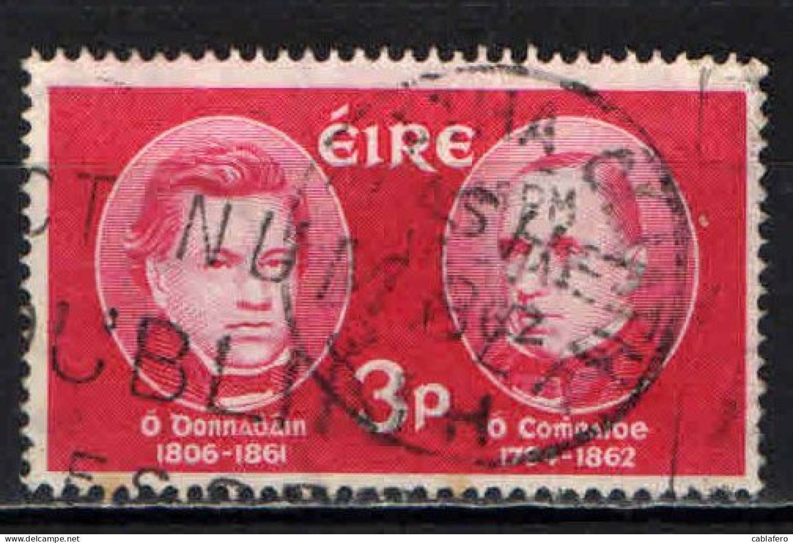 IRLANDA - 1962 - CENTENARIO DELLA MORTE DEGLI SCIENZIATI O'DONNOVAN E O'CURRY - USATO - Usati
