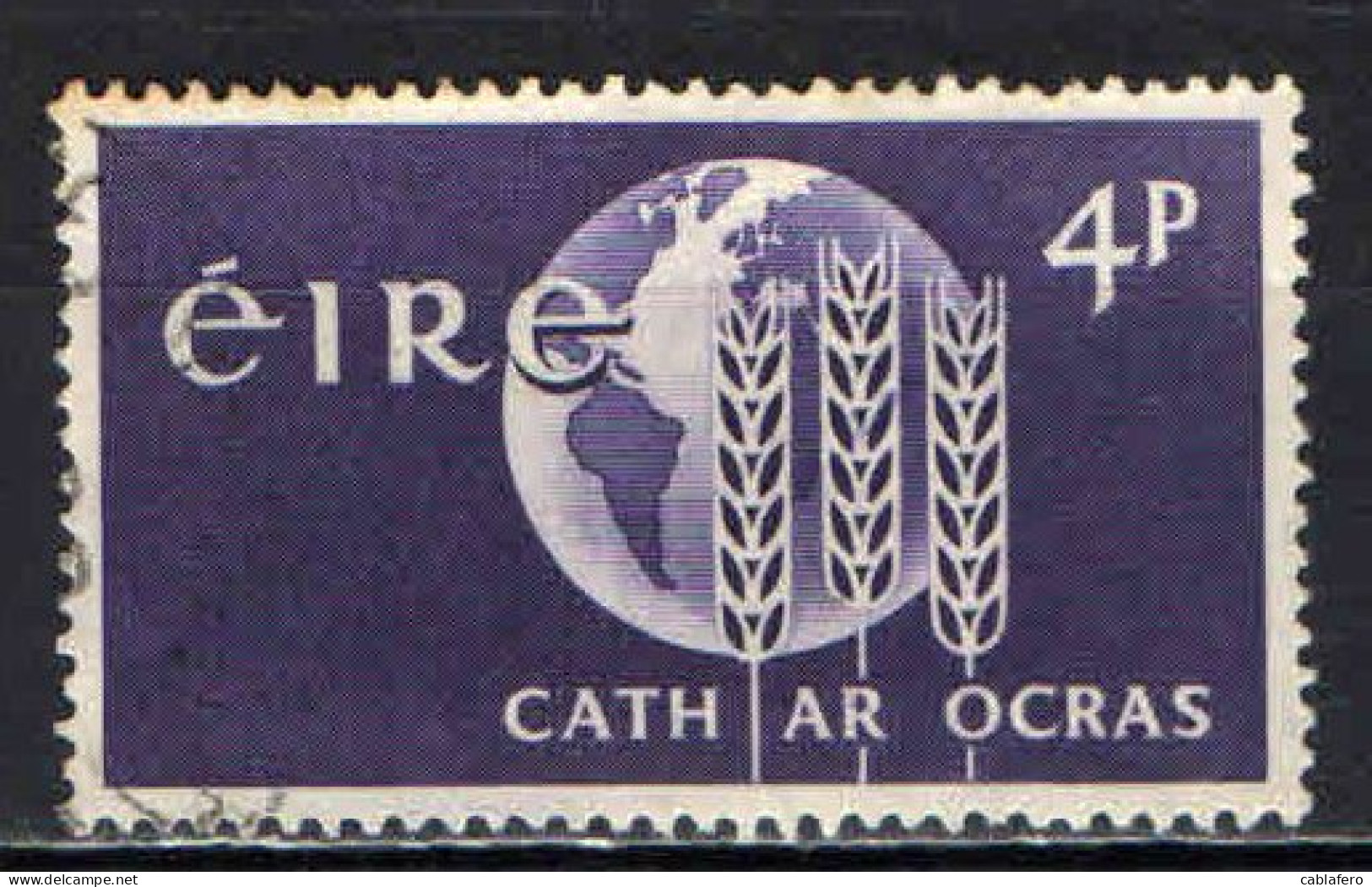 IRLANDA - 1963 - CAMPAGNA MONDIALE CONTRO LA FAME - USATO - Used Stamps