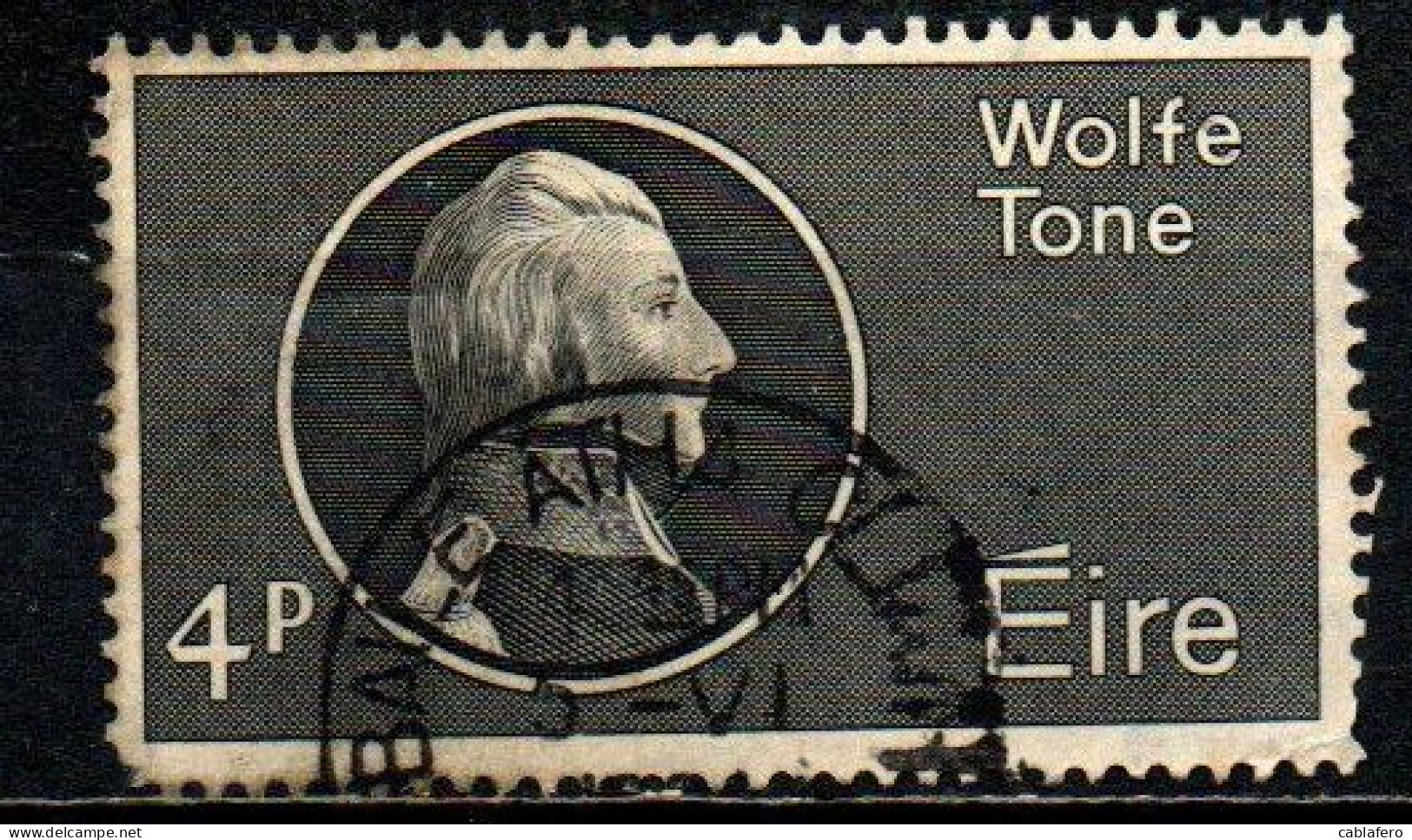 IRLANDA - 1964 - BICENTENARIO DELLA NASCITA DEL PATRIOTA WOLFE TONE - USATO - Used Stamps