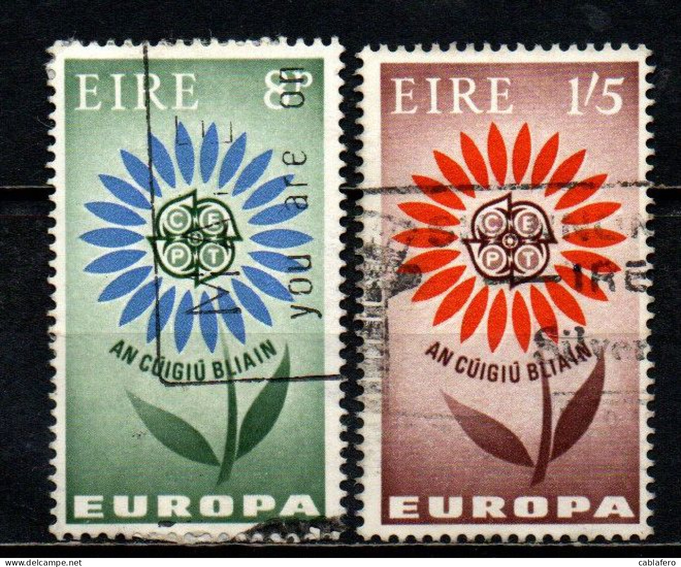 IRLANDA - 1964 - EUROPA UNITA - CEPT - USATI - Gebruikt