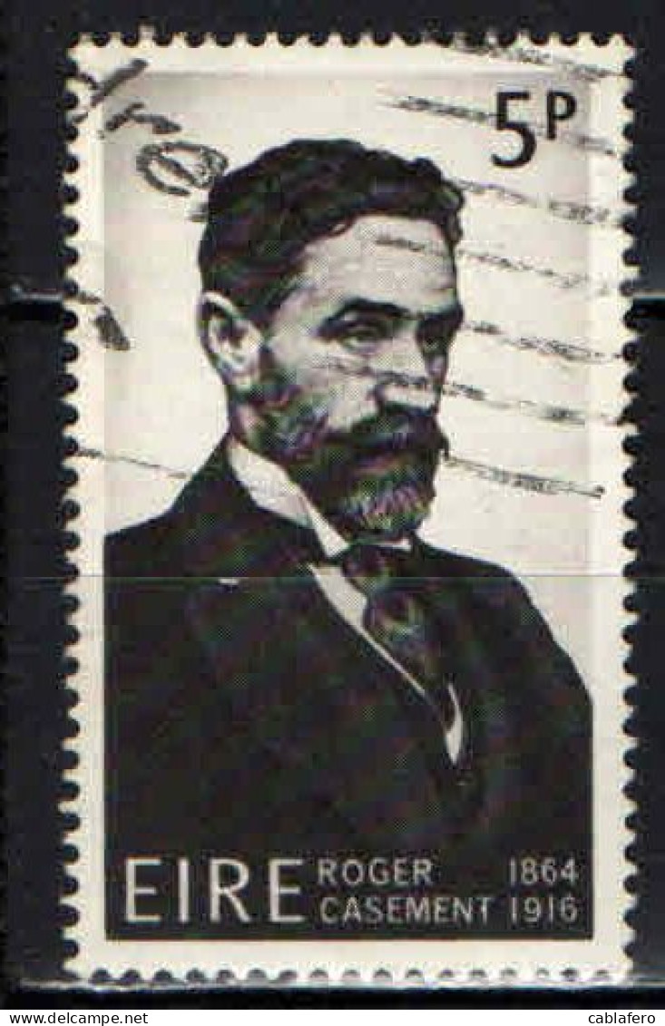 IRLANDA - 1966 - CINQUANTENARIO DELLA MORTE DEL PATRIOTA ROGER CASEMENT - USATO - Used Stamps