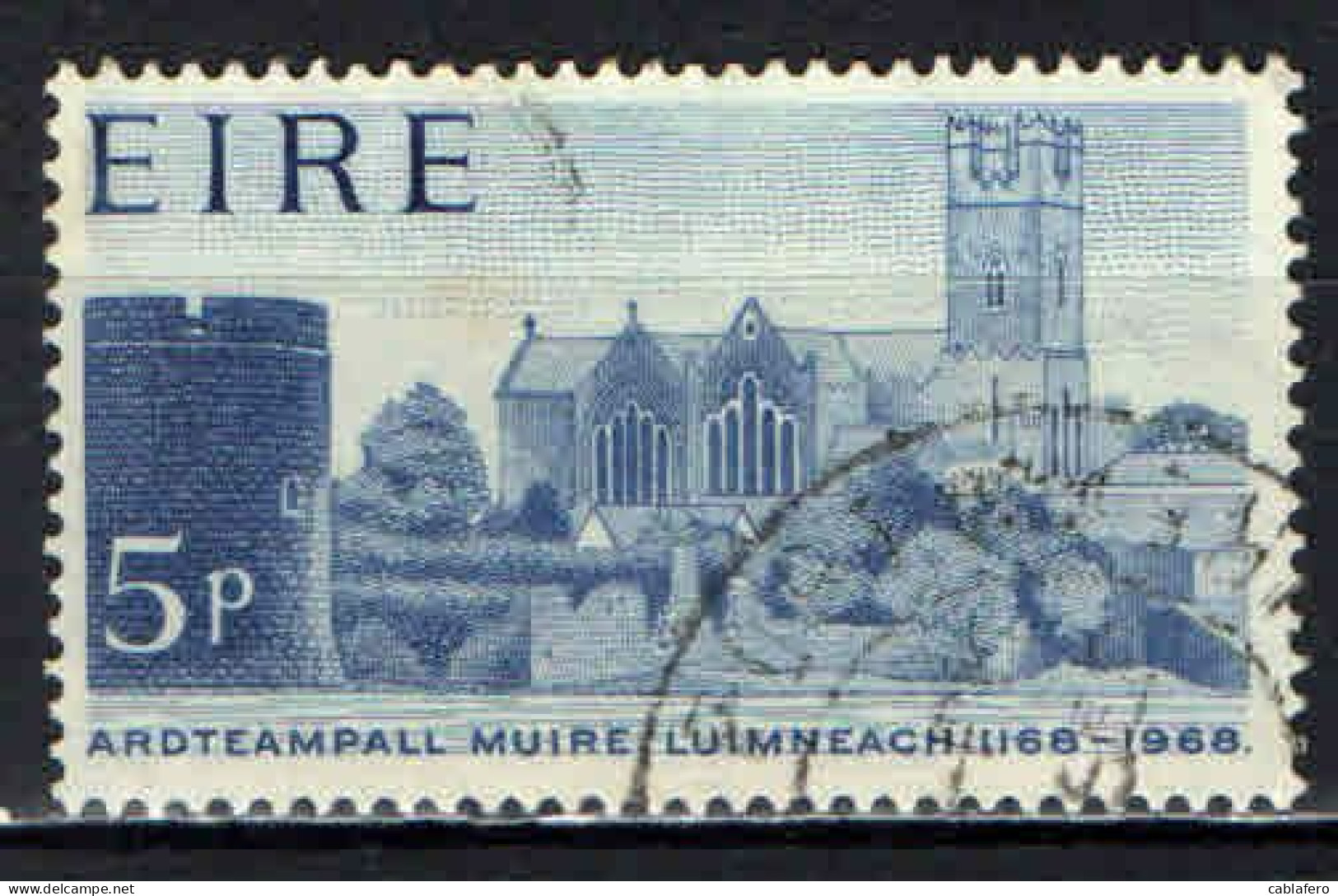 IRLANDA - 1968 - 8° CENTENARIO DELLA CATTEDRALE DI SANTA MARIA A LUIMNEACH - USATO - Usados