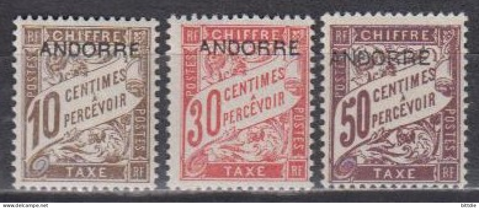 Andorra, Franz.  P 2-4 , Xx  (F 1783) - Unused Stamps