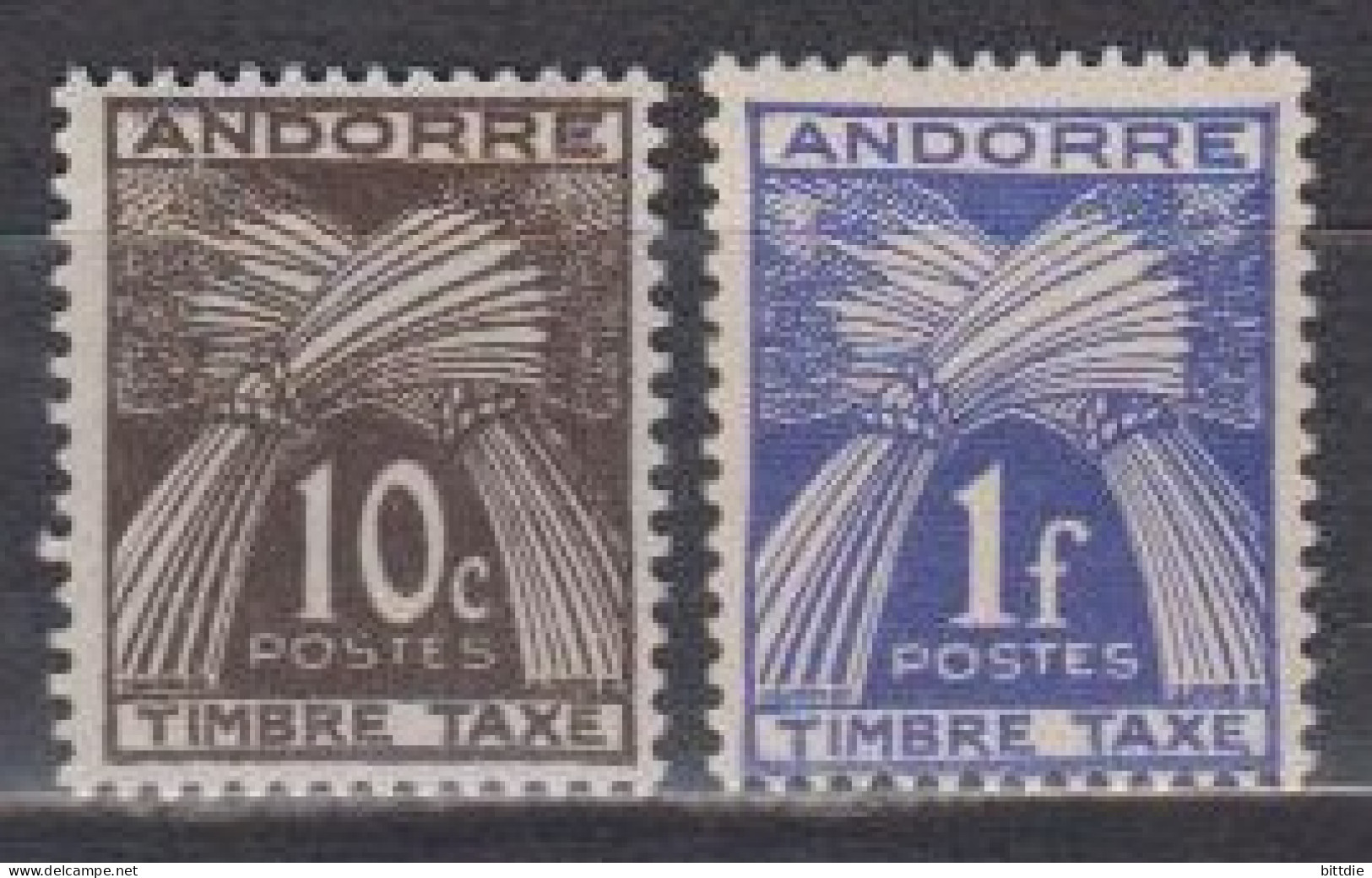 Andorra, Franz.  P 32-33 , Xx  (F 1788) - Unused Stamps