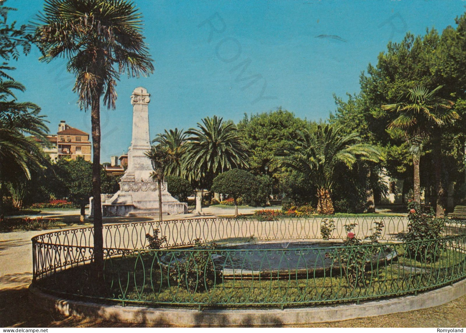 CARTOLINA  PORTO SAN GIORGIO,FERMO,MARCHE-GIARDINI PUBBLICI-STORIA,MEMORIA,CULTURA,RELIGIONE,BELLA ITALIA,VIAGGIATA 1981 - Fermo