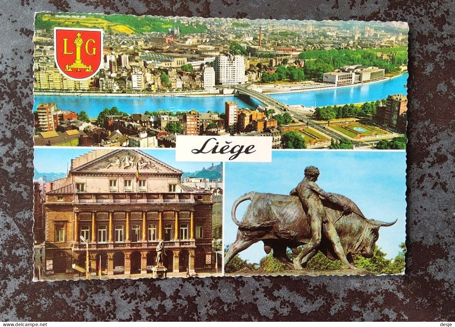 Postkaart Luik Un Bonjour De Liège - Manage