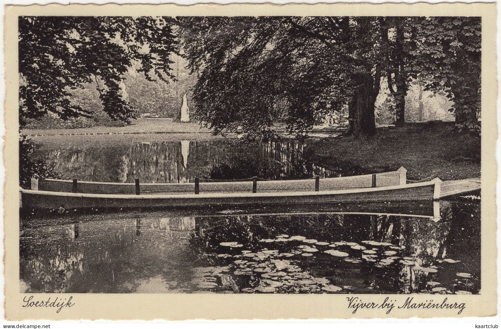 Soestdijk - Vijver Bij Mariënburg - (Utrecht, Nederland/Holland) - 1937 -  140 - Bruggetje - Soestdijk