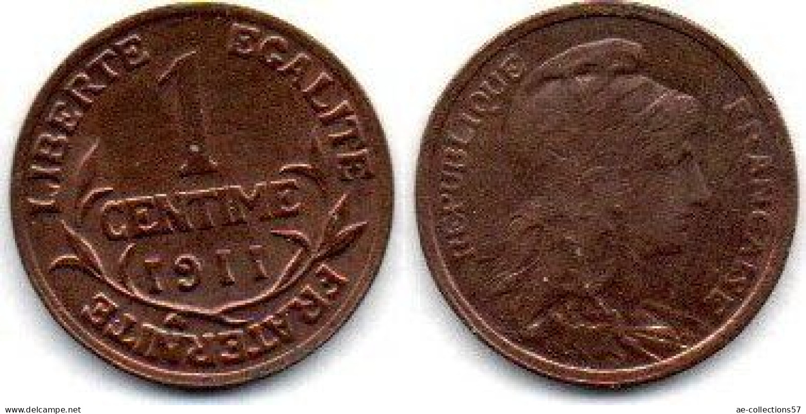 MA 24521 / 1 Centime 1911 TTB+ - 1 Centime