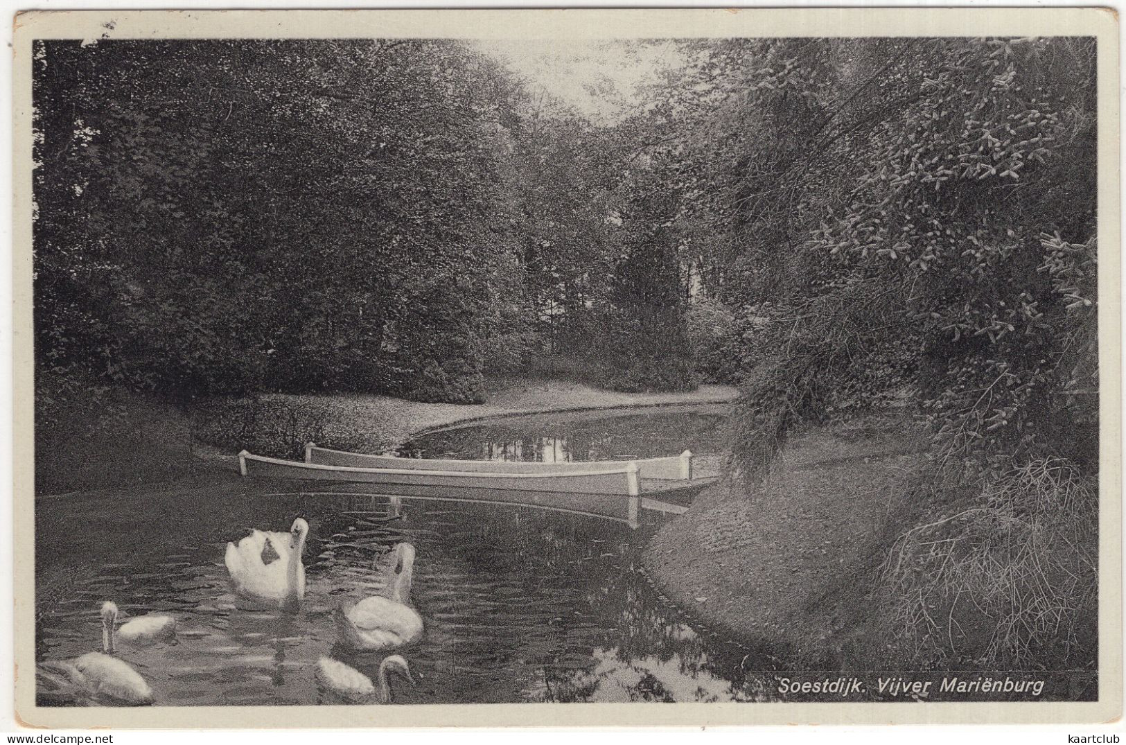 Soestdijk. Vijver Mariënburg - (Utrecht, Nederland/Holland) - 1936 - PRU - Bruggetje - Soestdijk