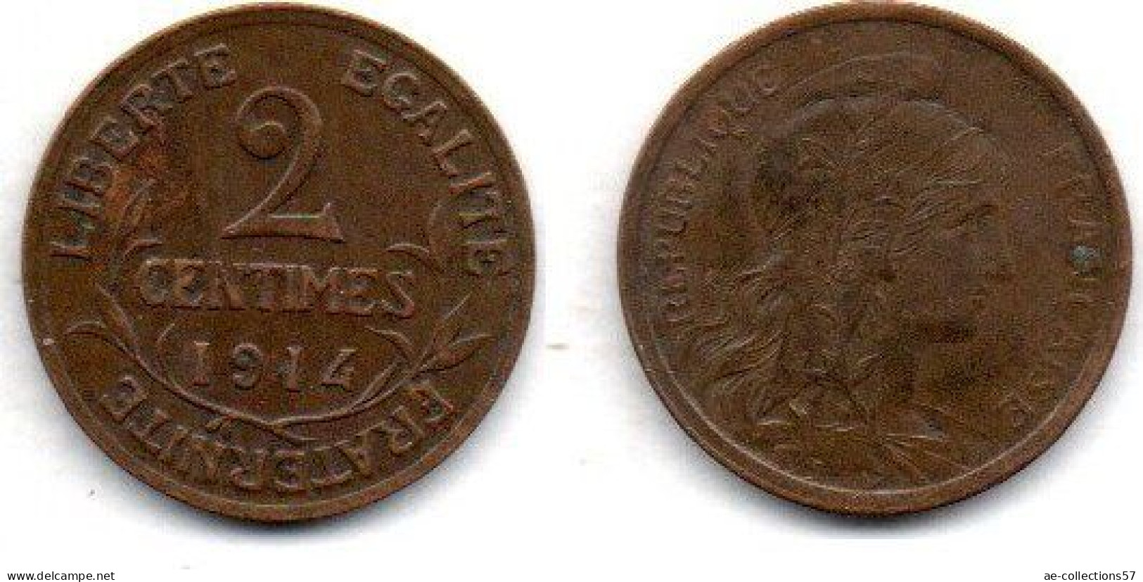 MA 24526 / 2 Centimes 1914 TTB - 2 Centimes