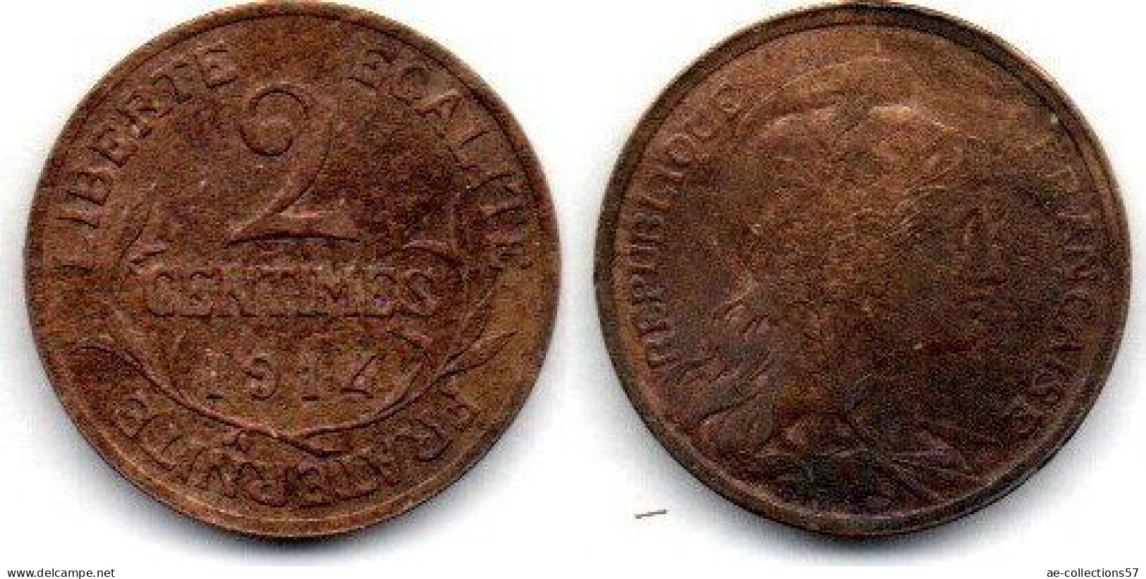 MA 24527 / 2 Centimes 1914 TTB - 2 Centimes