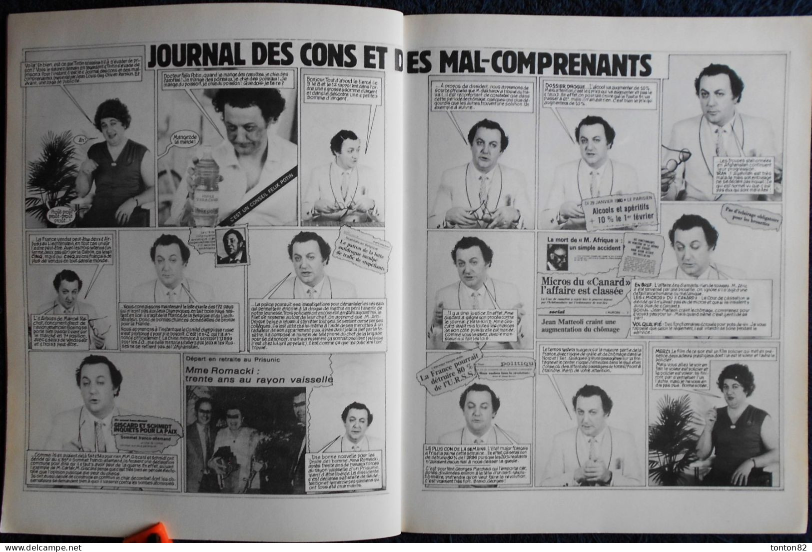 COLUCHE - " Journal Des Cons Et Des Mal-comprenants " - Édition°1 - Michel LAFON - ( 1990 ) . - Reiser