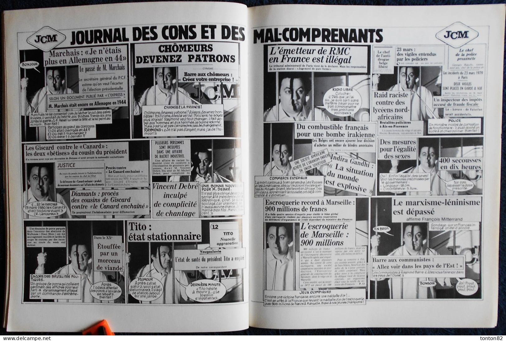 COLUCHE - " Journal Des Cons Et Des Mal-comprenants " - Édition°1 - Michel LAFON - ( 1990 ) . - Reiser