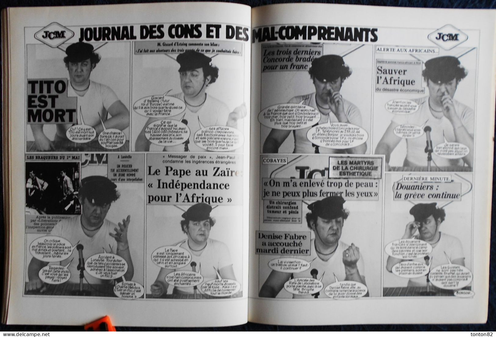 COLUCHE - " Journal Des Cons Et Des Mal-comprenants " - Édition°1 - Michel LAFON - ( 1990 ) . - Reiser