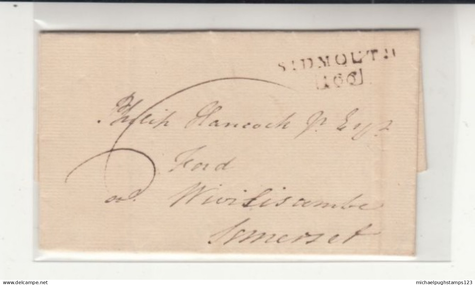 G.B. / Devon / Pre Stamp Letters / Sidmouth - Ohne Zuordnung